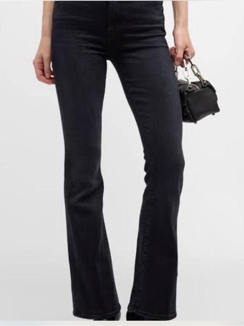 MOTHER Black Flare Jeans